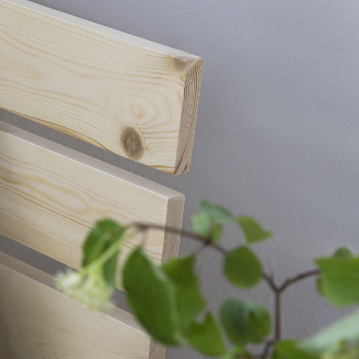 Homestyle4u 1836 Łóżko z litego drewna sosnowego, 180 x 200 cm, z stelażem z białymi listwami, łóżko podwójne 180 x 200 cm