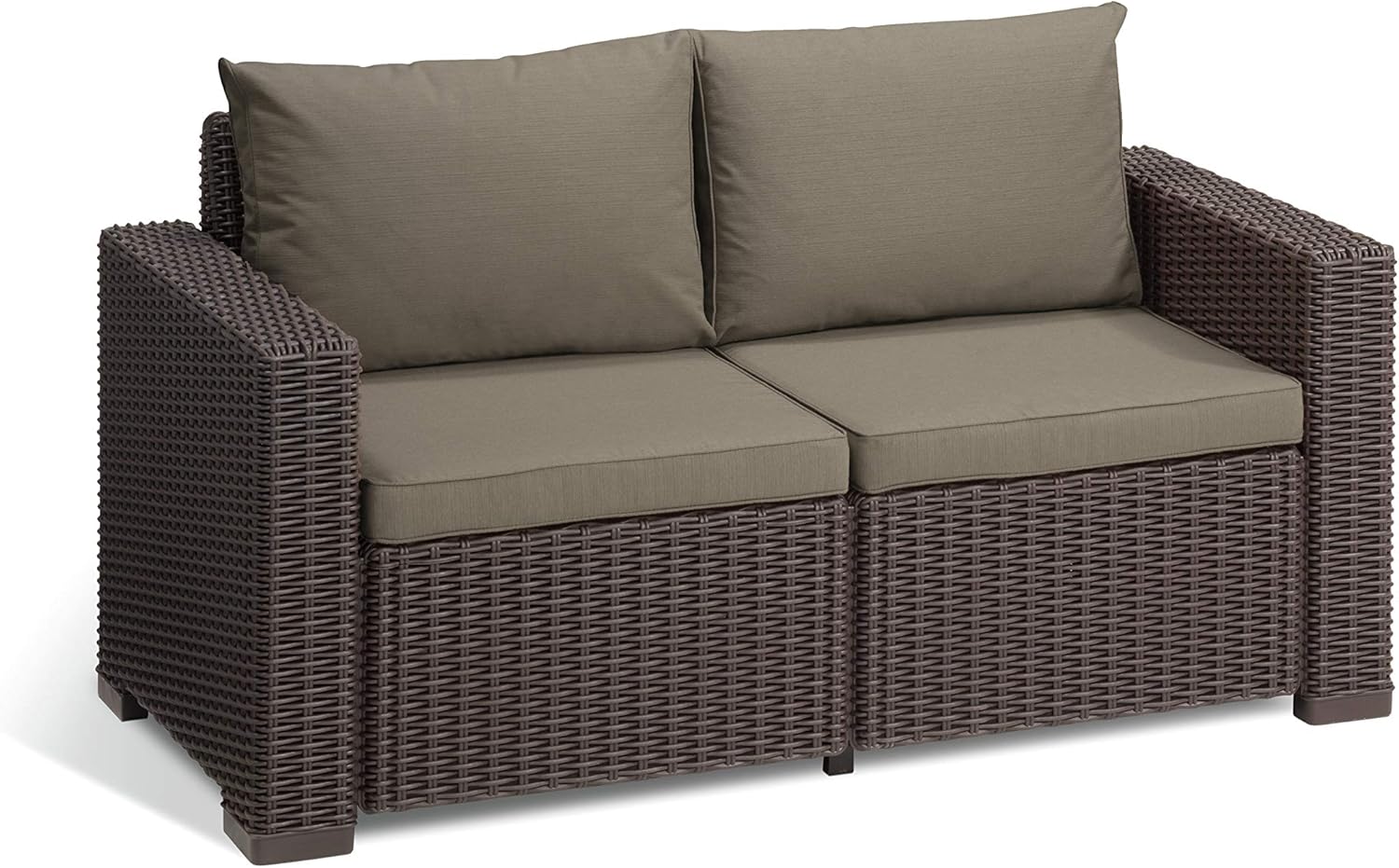 Allibert California Sofa Ogrodowa, Panama Cool Grey, 141 x 68 x 72 cm