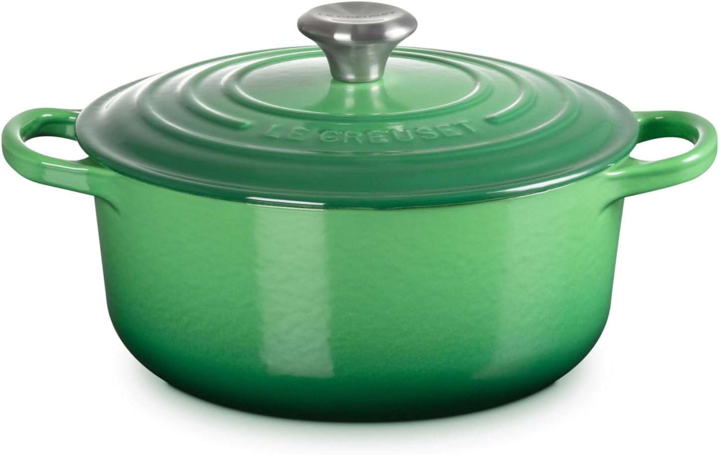Le Creuset Signature żeliwne naczynie do pieczenia z pokrywką, Ø 26 cm, okrągłe, nadaje się do wszystkich rodzajów kuchenek i kuchenek indukcyjnych, pojemność: 5,3 l, 5,135 kg, kolor czerwony