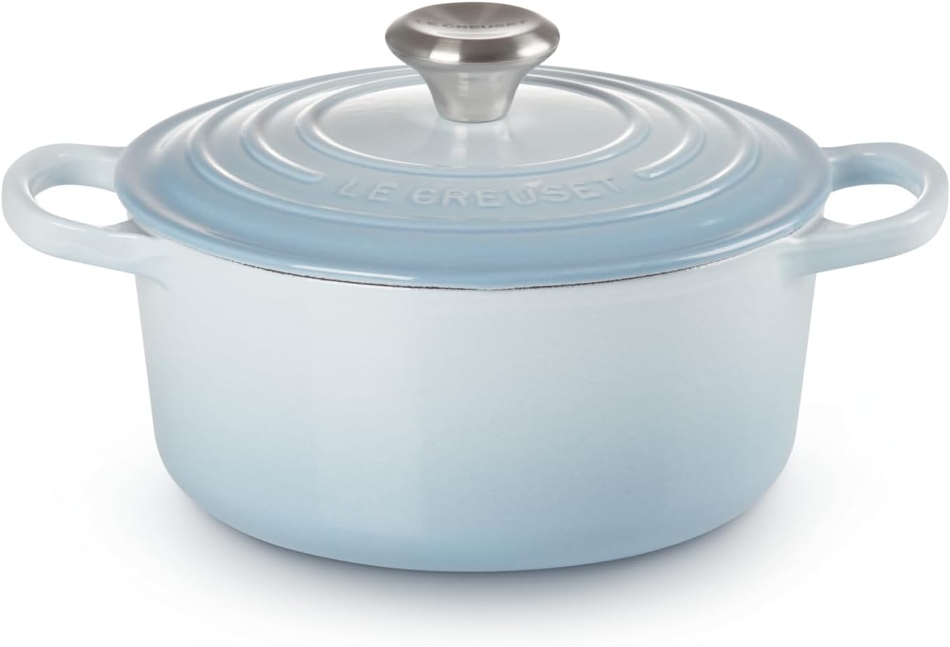 Le Creuset Signature żeliwne naczynie do pieczenia z pokrywką, Ø 26 cm, okrągłe, nadaje się do wszystkich rodzajów kuchenek i kuchenek indukcyjnych, pojemność: 5,3 l, 5,135 kg, kolor czerwony