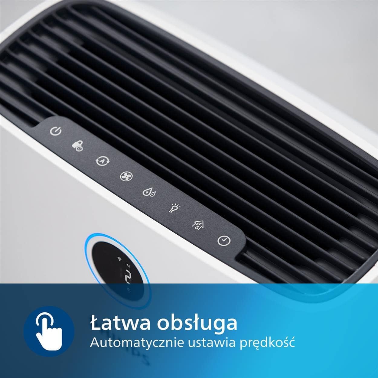 Philips, Oczyszczacz i nawilżacz powietrza 2 w 1 z serii 3400, HEPA NanoProtect + filtr z aktywnym węglem, higieniczne nawilżanie 650 ml/h, CADR 300 m³/h dla 78 m² (AC3421/13)