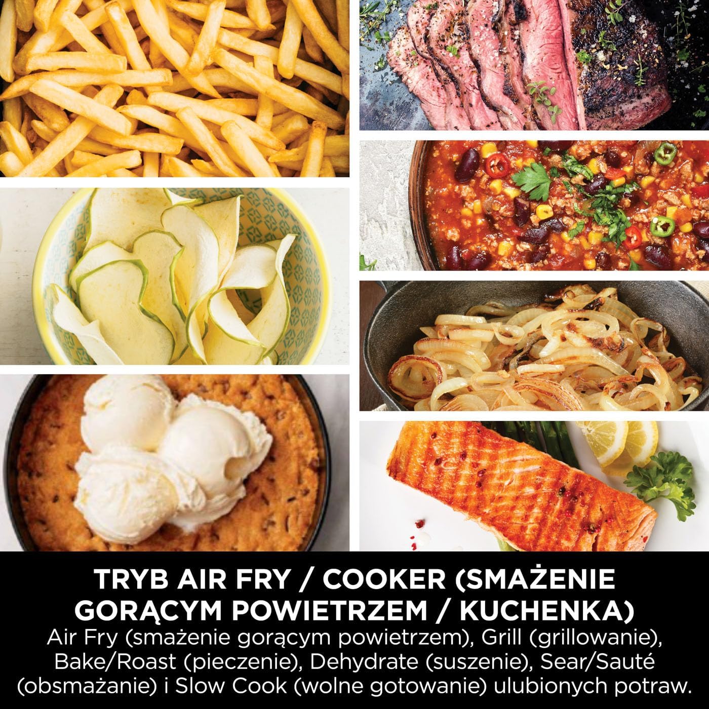 Ninja Combi 12-w-1 Multi-Cooker, kuchenka wielofunkcyjna, piekarnik i frytownica, 12 funkcji, przygotuj posiłki rodzinne w 15 minut, zawiera blachę do pieczenia, patelnię i przepisy, szary, SFP700EU