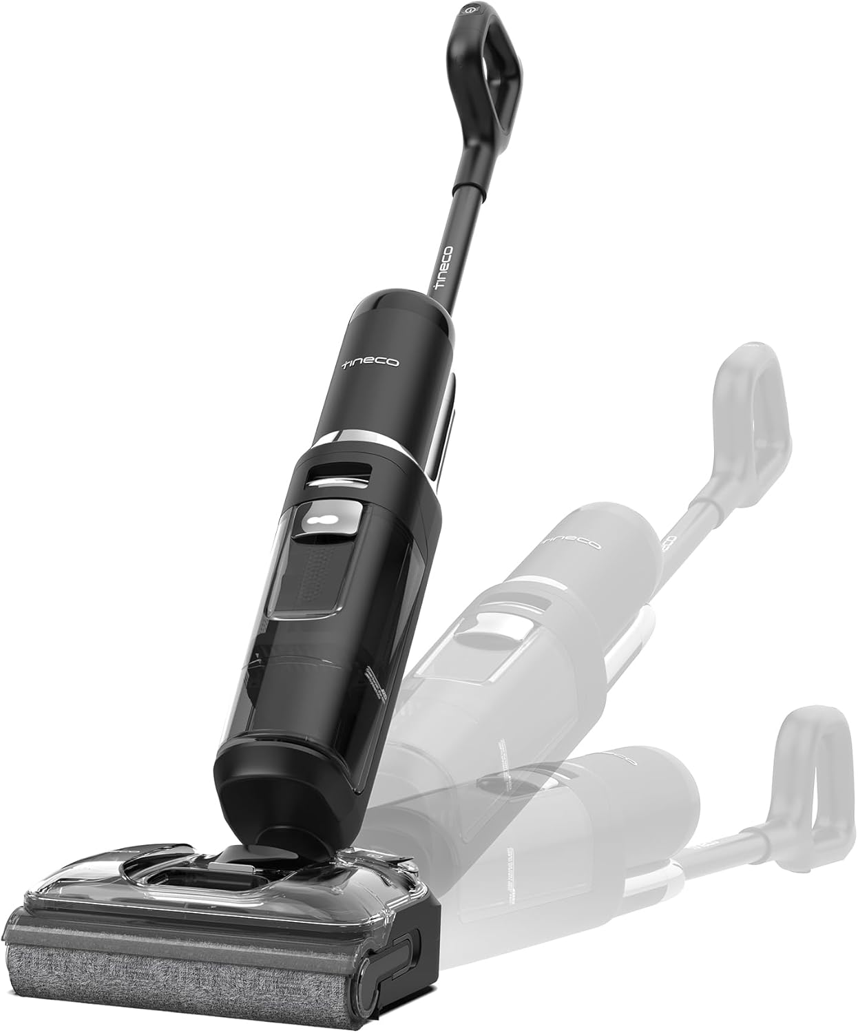 Tineco Floor ONE S7 Stretch Ultra Bezprzewodowy Odkurzacze na sucho i mokro, zapobiegająca splątaniu 180°, czas pracy 50 minut, samooczyszczanie Flashdry 85℃, dwustronne czyszczenie krawędzi