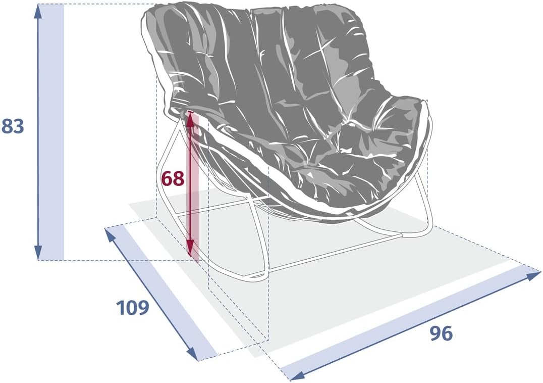 Hesperide fotel bujany paopao biały