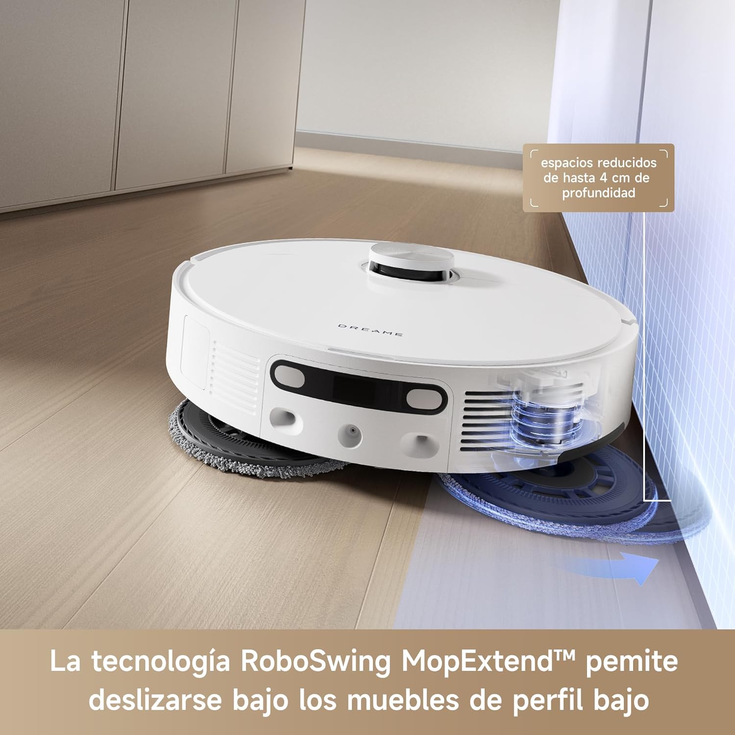 Dreame L10s Ultra Gen 2 robot odkurzaj?cy i mop z technologi? RoboSwing MopExtend, moc ssania Vormax, 10 000 Pa, tryb przyjazny dla zwierz?t, w pe?ni automatyczna stacja bazowa, 32 ustawienia poziomu
