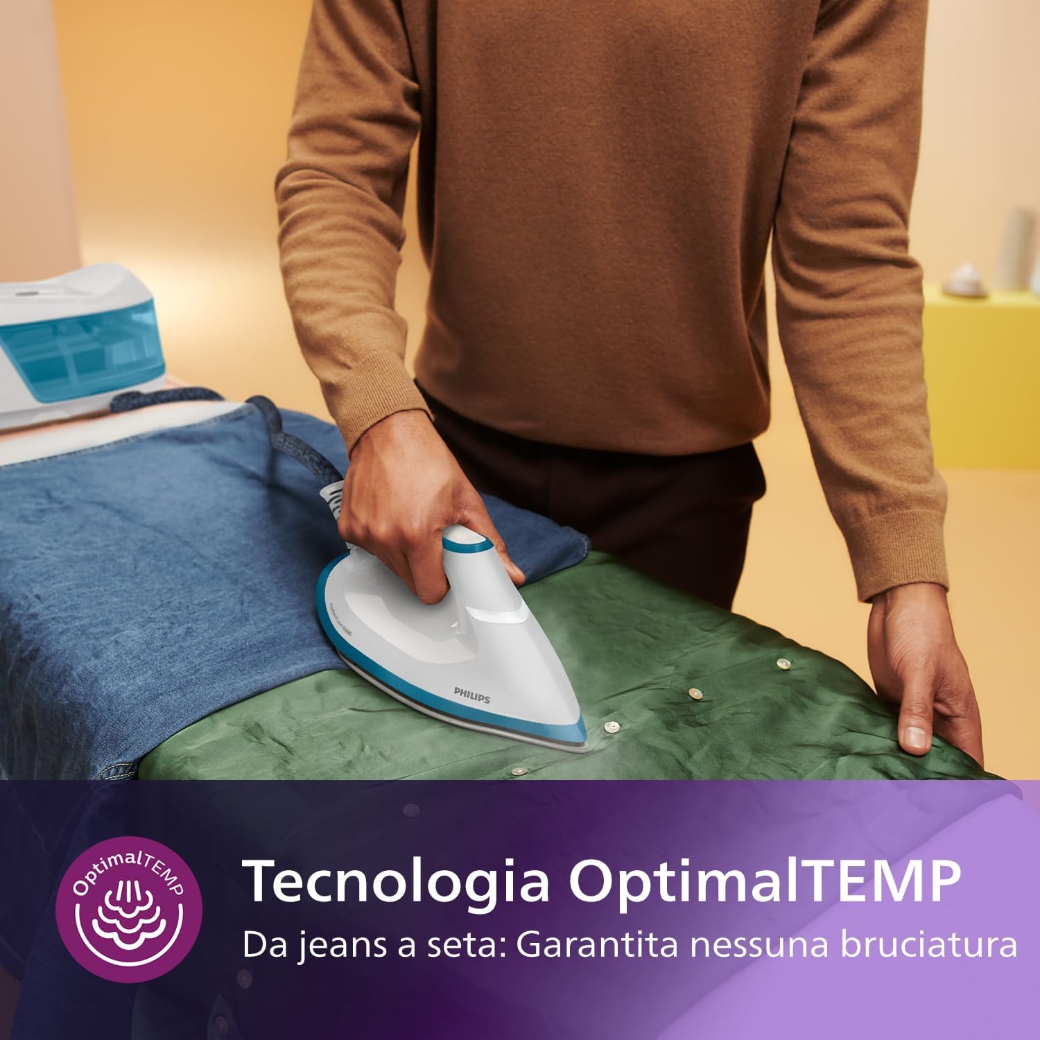 Philips PerfectCare 6000 Series Generator Pary, Silny wyrzut Pary, Gwarancja braku przypaleń, Kompaktowy Design, 1,8L Odłączany Zbiornik na Wodę, Stopa SteamGlide Advanced (PSG6064/80)