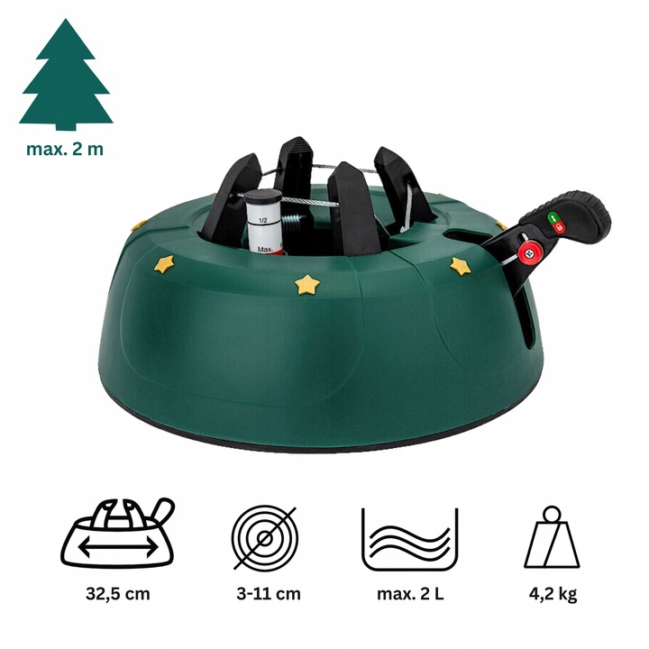 STOJAK CHOINKOWY POD CHOINKĘ DRZEWKO 2m PODSTAWKA DRZEWKA DO 2M STABILNY