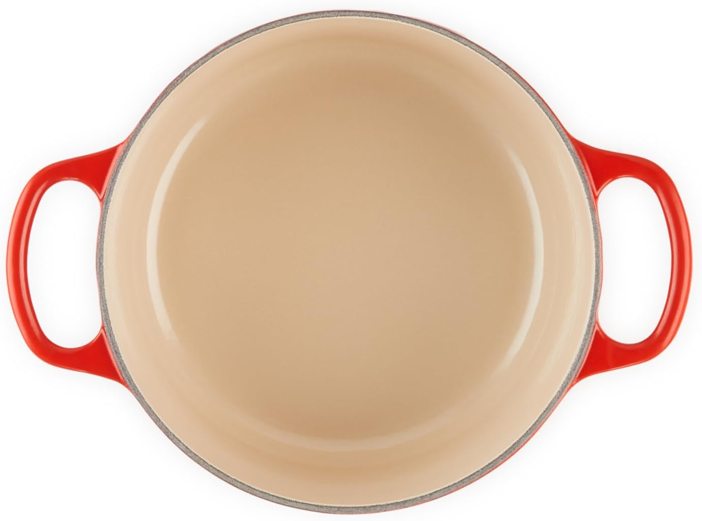 Le Creuset Signature żeliwne naczynie do pieczenia z pokrywką, Ø 26 cm, okrągłe, nadaje się do wszystkich rodzajów kuchenek i kuchenek indukcyjnych, pojemność: 5,3 l, 5,135 kg, kolor czerwony