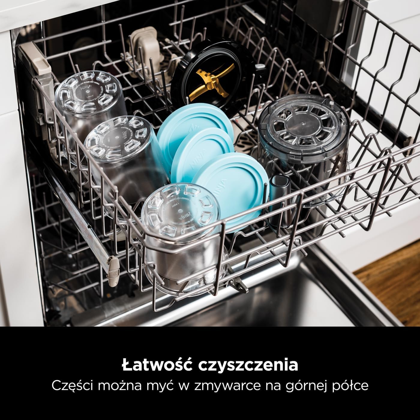 Ninja CREAMi Deluxe Maszyna do lodów i deserów z 2 tacami, 10 funkcji, robi lody, gelato, sorbety, mrożony jogurt, koktajle mleczne i nie tylko, opcja smakowa 2 w 1, srebrna, NC501EU