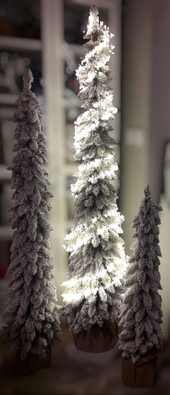 Komplet 3 choinki premium świerk tatrzański slim 180 150 120 cm komplet