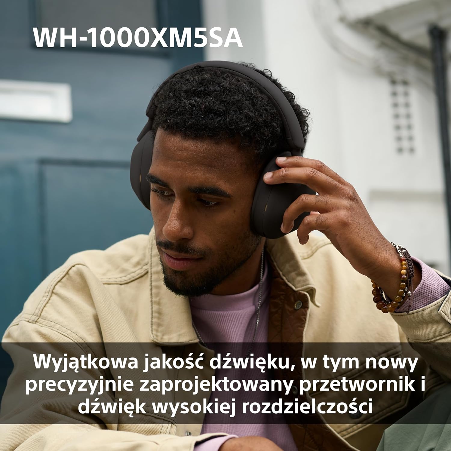 Sony WH-1000XM5 ANC Bezprzewodowe Słuchawki Nausze Z Redukcją Hałasu, Bluetooth, Clear Call Quality, Hi-Res, Do 30H Baterii, Szybkie Ładowanie, Alexa And Google Assistant, Ios And Android - Czarne