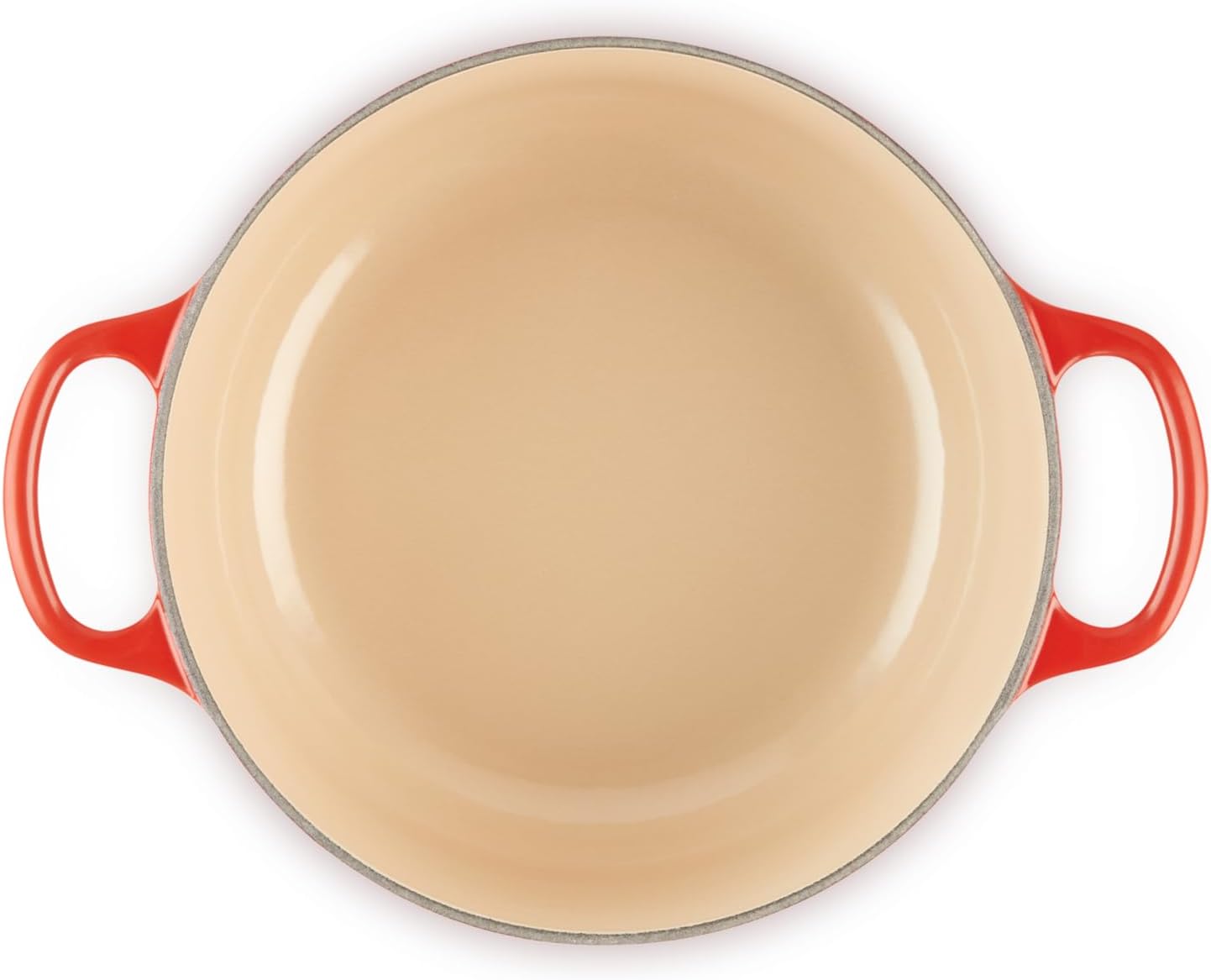 Le Creuset Signature żeliwne naczynie do pieczenia z pokrywką, Ø 26 cm, okrągłe, nadaje się do wszystkich rodzajów kuchenek i kuchenek indukcyjnych, pojemność: 5,3 l, 5,135 kg, kolor czerwony