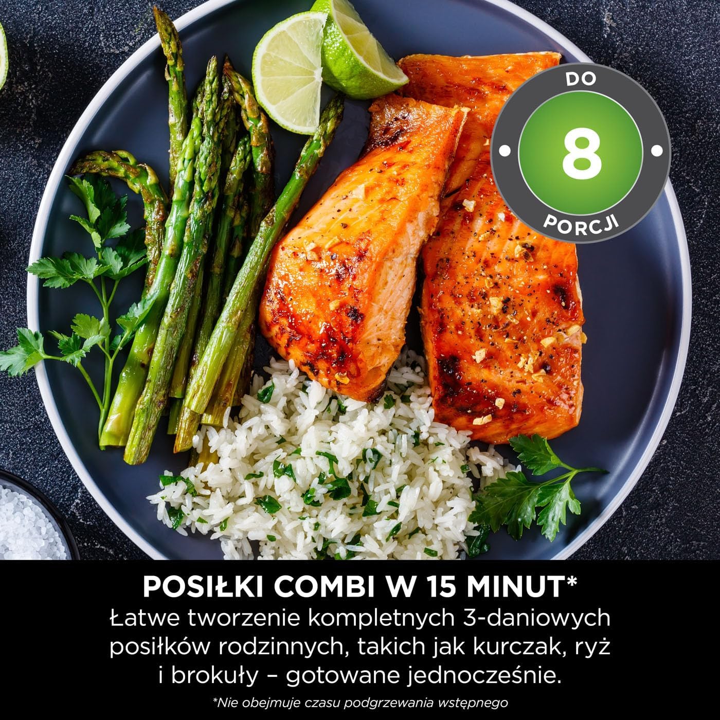 Ninja Combi 12-w-1 Multi-Cooker, kuchenka wielofunkcyjna, piekarnik i frytownica, 12 funkcji, przygotuj posiłki rodzinne w 15 minut, zawiera blachę do pieczenia, patelnię i przepisy, szary, SFP700EU