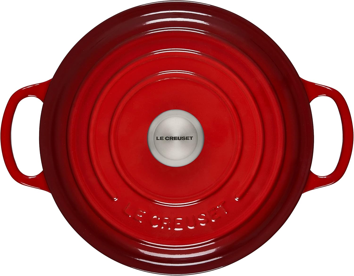 Le Creuset Signature żeliwne naczynie do pieczenia z pokrywką, Ø 26 cm, okrągłe, nadaje się do wszystkich rodzajów kuchenek i kuchenek indukcyjnych, pojemność: 5,3 l, 5,135 kg, kolor czerwony