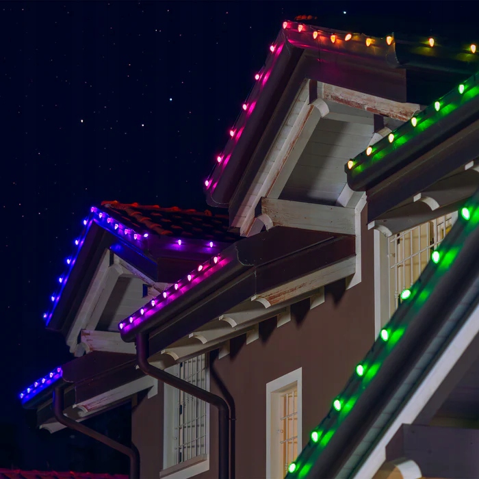 Żarówki Twinkly C9 Smart LED 40 RGB, 12,2 m, zielony przewód|Twinkly