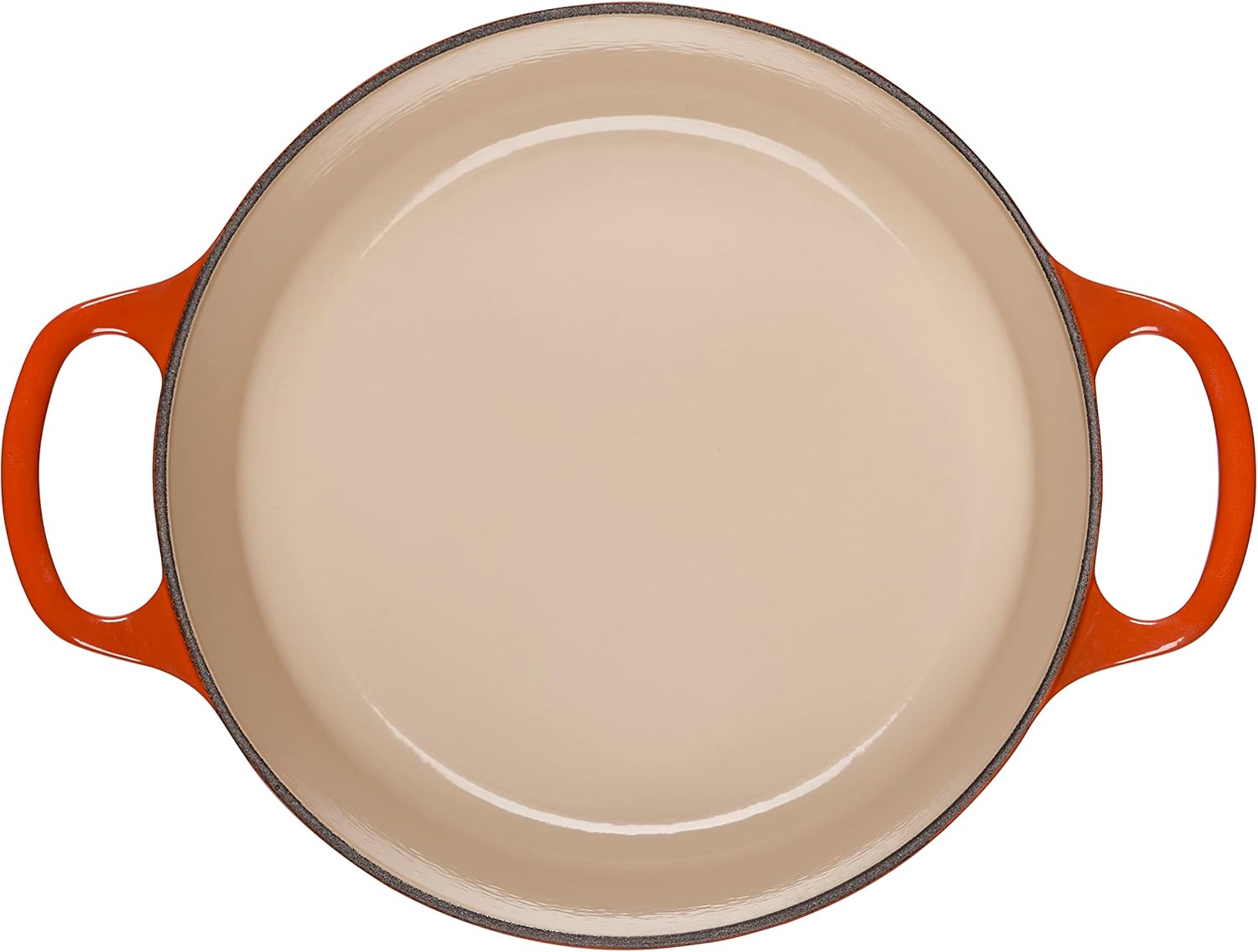 Le Creuset Signature żeliwne naczynie do pieczenia z pokrywką, Ø 26 cm, okrągłe, nadaje się do wszystkich rodzajów kuchenek i kuchenek indukcyjnych, pojemność: 5,3 l, 5,135 kg, kolor czerwony