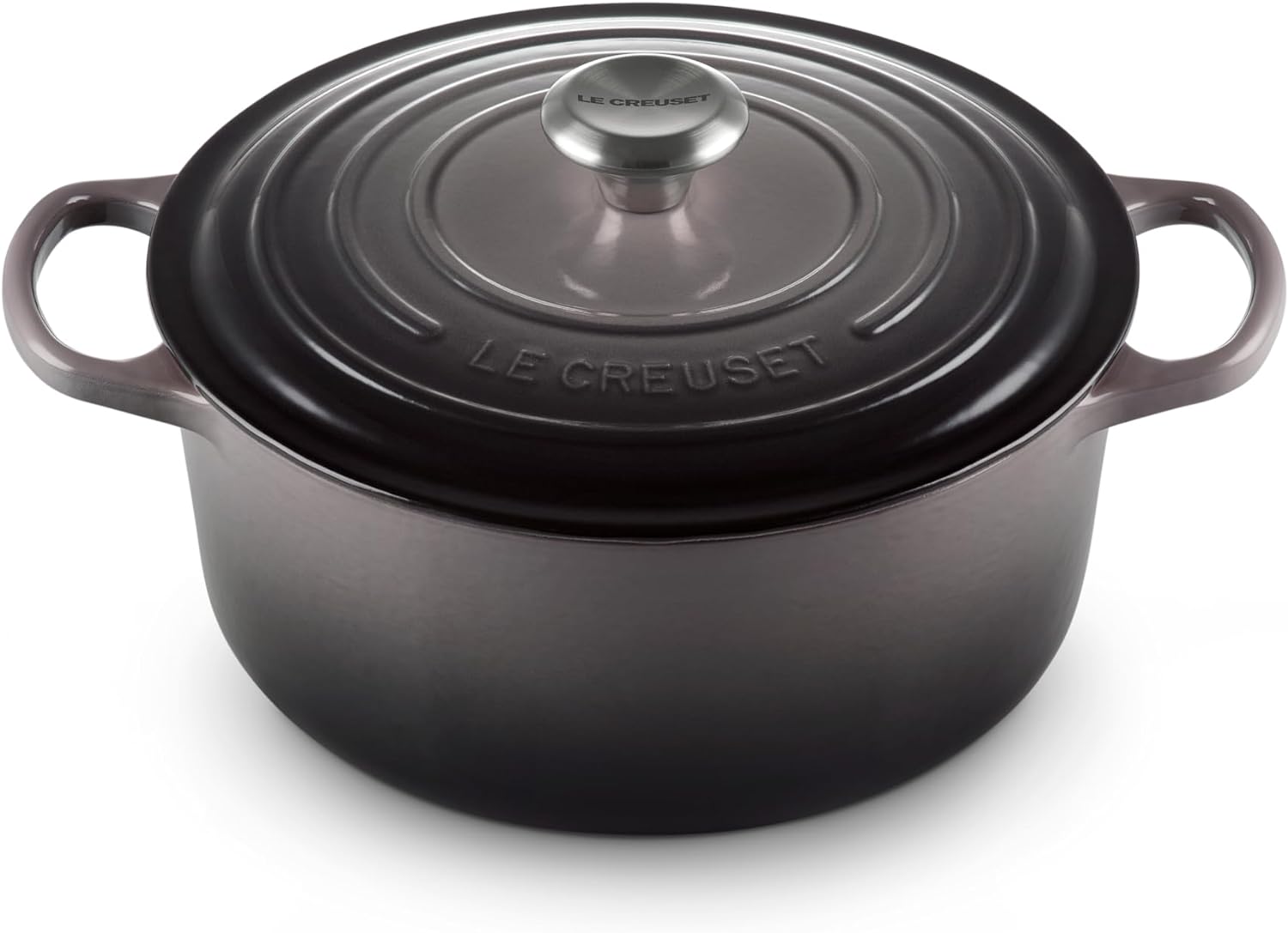 Le Creuset Signature żeliwne naczynie do pieczenia z pokrywką, Ø 26 cm, okrągłe, nadaje się do wszystkich rodzajów kuchenek i kuchenek indukcyjnych, pojemność: 5,3 l, 5,135 kg, kolor czerwony