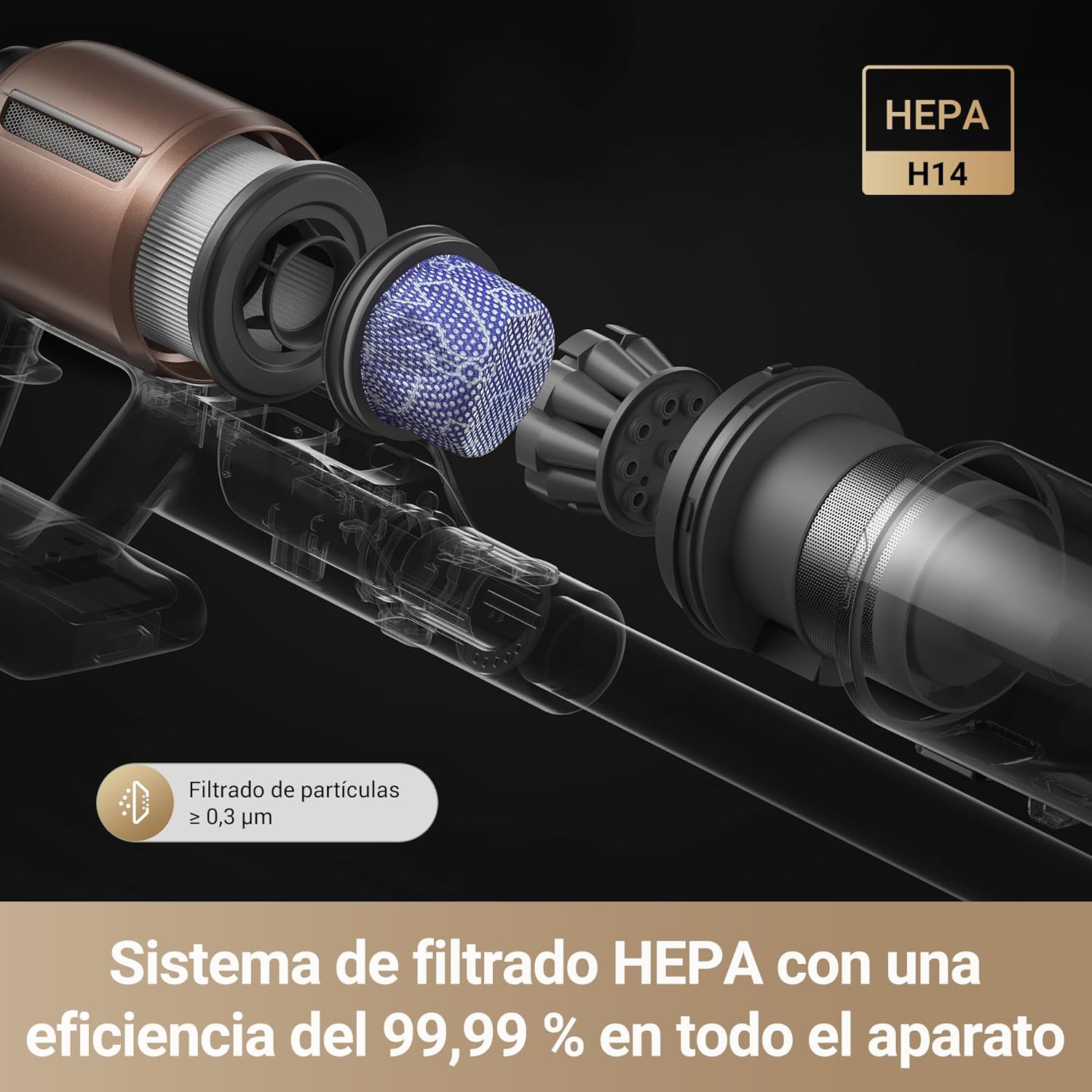 DREAME Bezprzewodowy odkurzacz Z30, bezprzewodowy odkurzacz elektryczny, ssanie 310 AW, zasięg 90 min, automatyczne wykrywanie zanieczyszczeń, automatyczna regulacja ssania