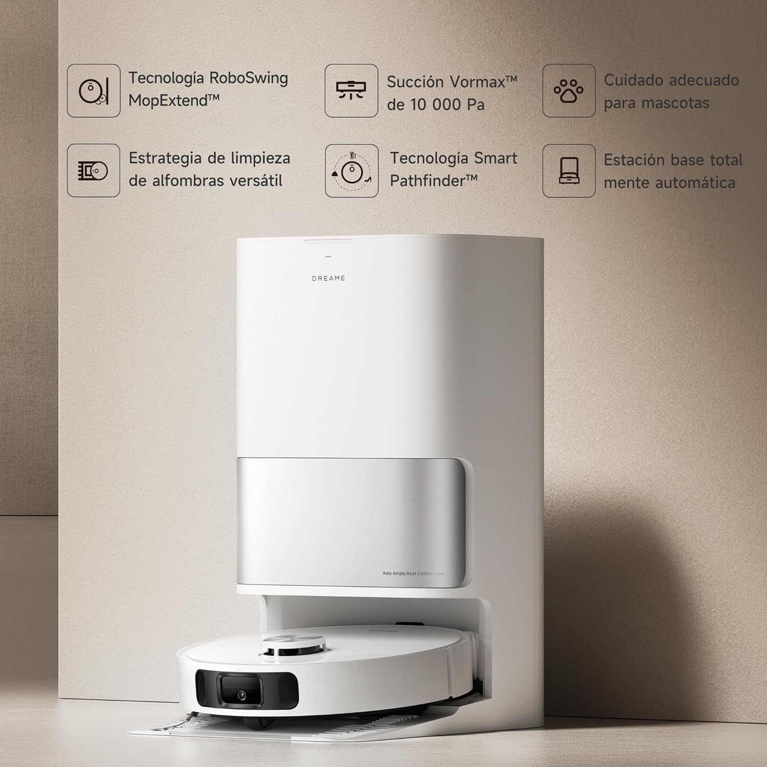 Dreame L10s Ultra Gen 2 robot odkurzaj?cy i mop z technologi? RoboSwing MopExtend, moc ssania Vormax, 10 000 Pa, tryb przyjazny dla zwierz?t, w pe?ni automatyczna stacja bazowa, 32 ustawienia poziomu
