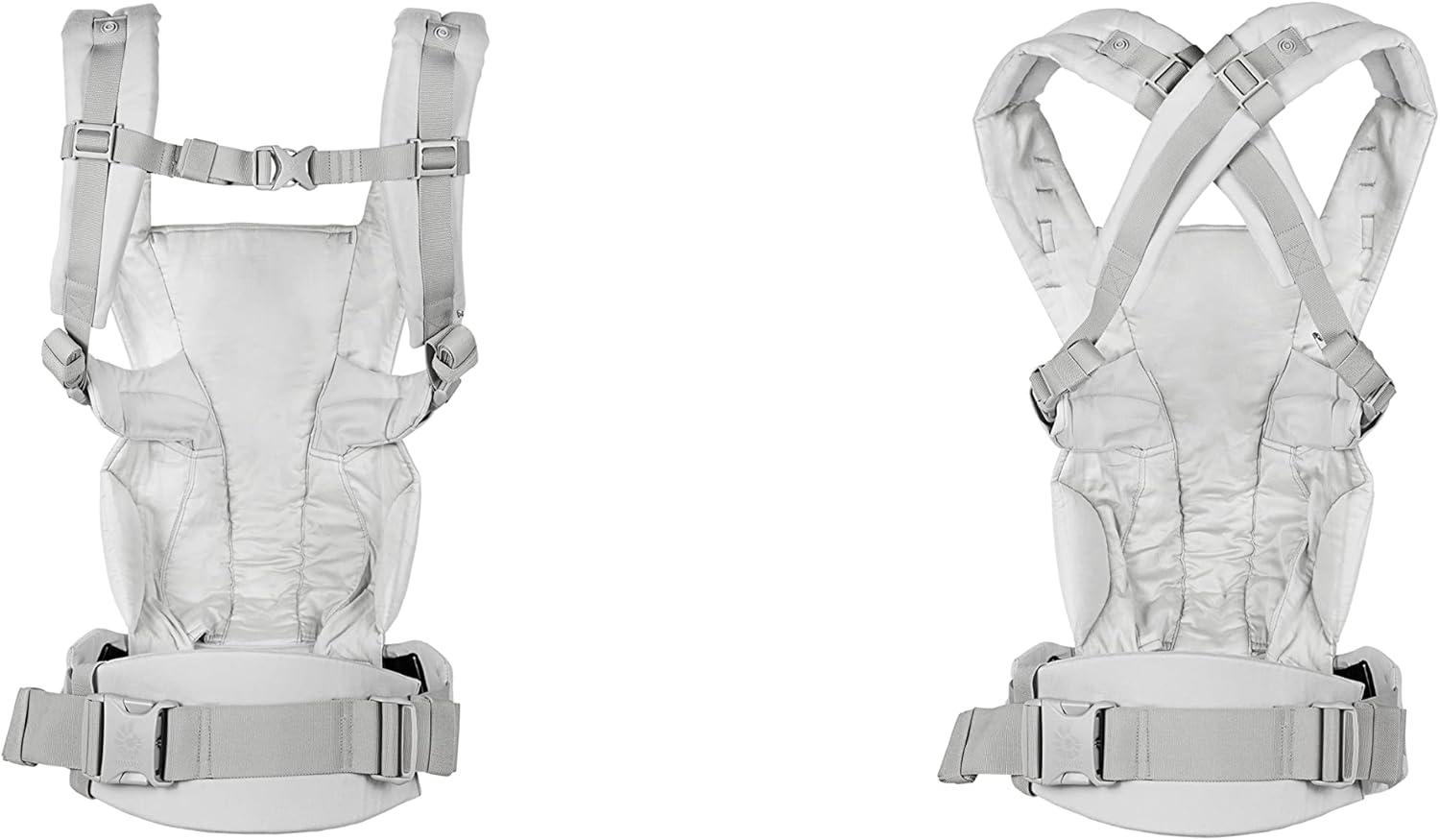 Ergobaby Omni Breeze Nosidełko dla noworodków od urodzenia do 20 kg, 4 pozycje SoftFlex Mesh Ergonomiczne nosidełko dla niemowląt Nosidełko do noszenia na plecach, Graphite Grey