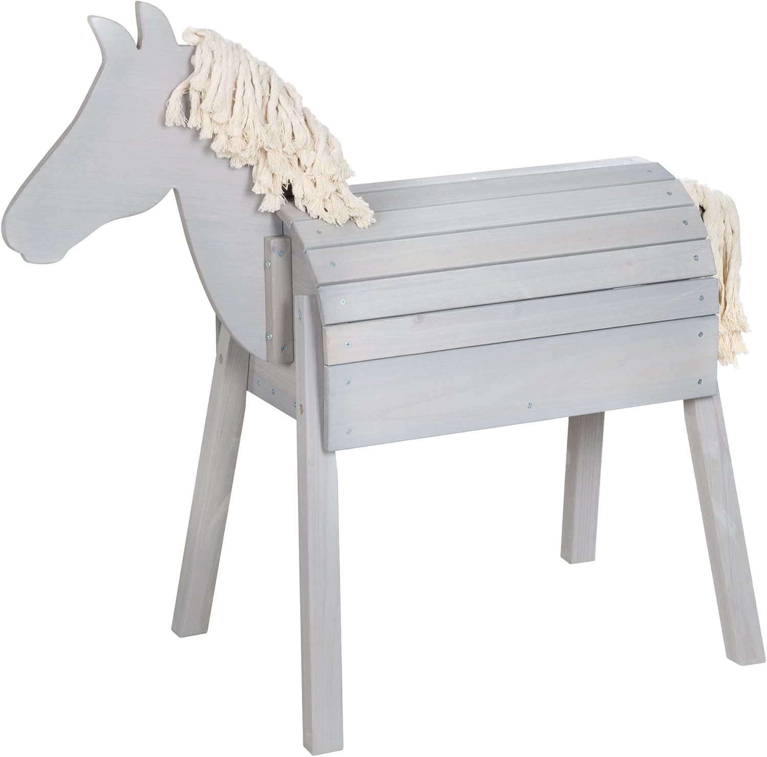 Roba 456022GA Koń Woltyżerowy, Szary Lazurowany, Do 25 kg