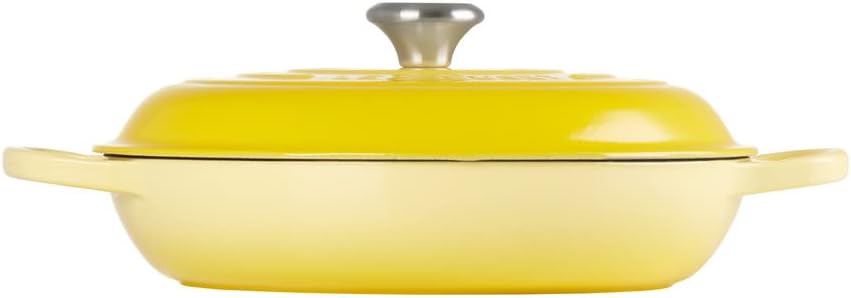 Le Creuset Signature żeliwny garnek Gourmet, okrągły, Ø 30 cm, 3,5 l, do wszystkich rodzajów kuchenek włącznie z indukcyjnymi, 5,55 kg, czerwony piec