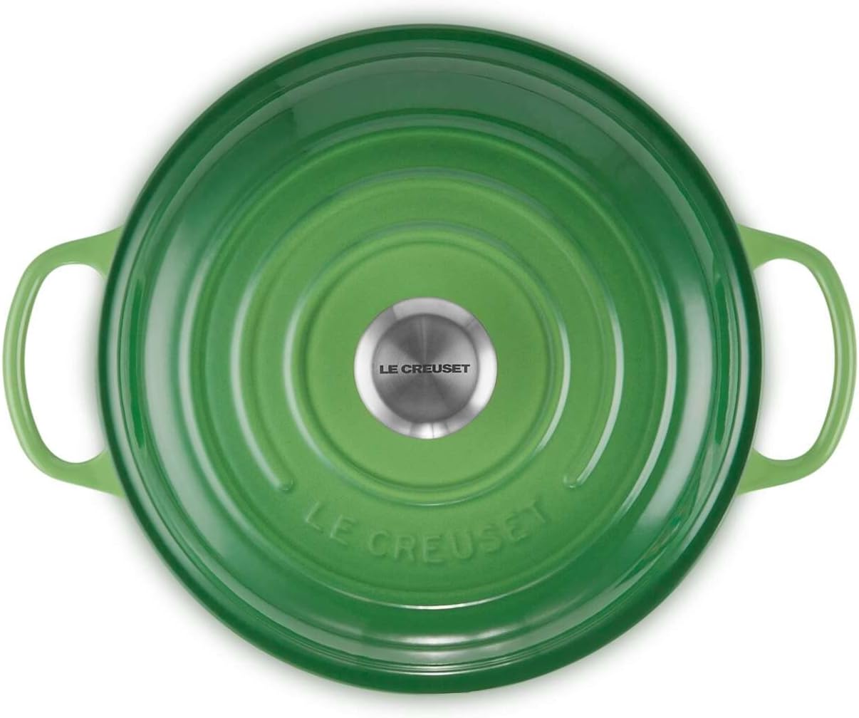 Le Creuset Signature żeliwny garnek Gourmet, okrągły, Ø 30 cm, 3,5 l, do wszystkich rodzajów kuchenek włącznie z indukcyjnymi, 5,55 kg, czerwony piec