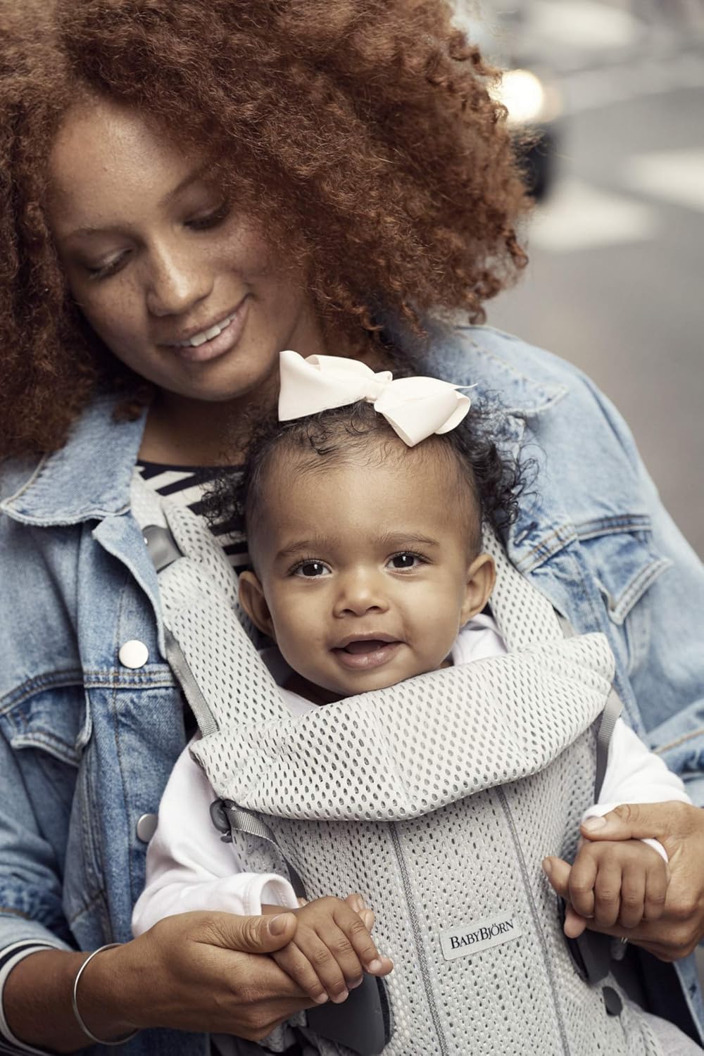 BabyBjörn Nosidełko dla niemowląt One Air, siatka 3D, szaro-beżowe