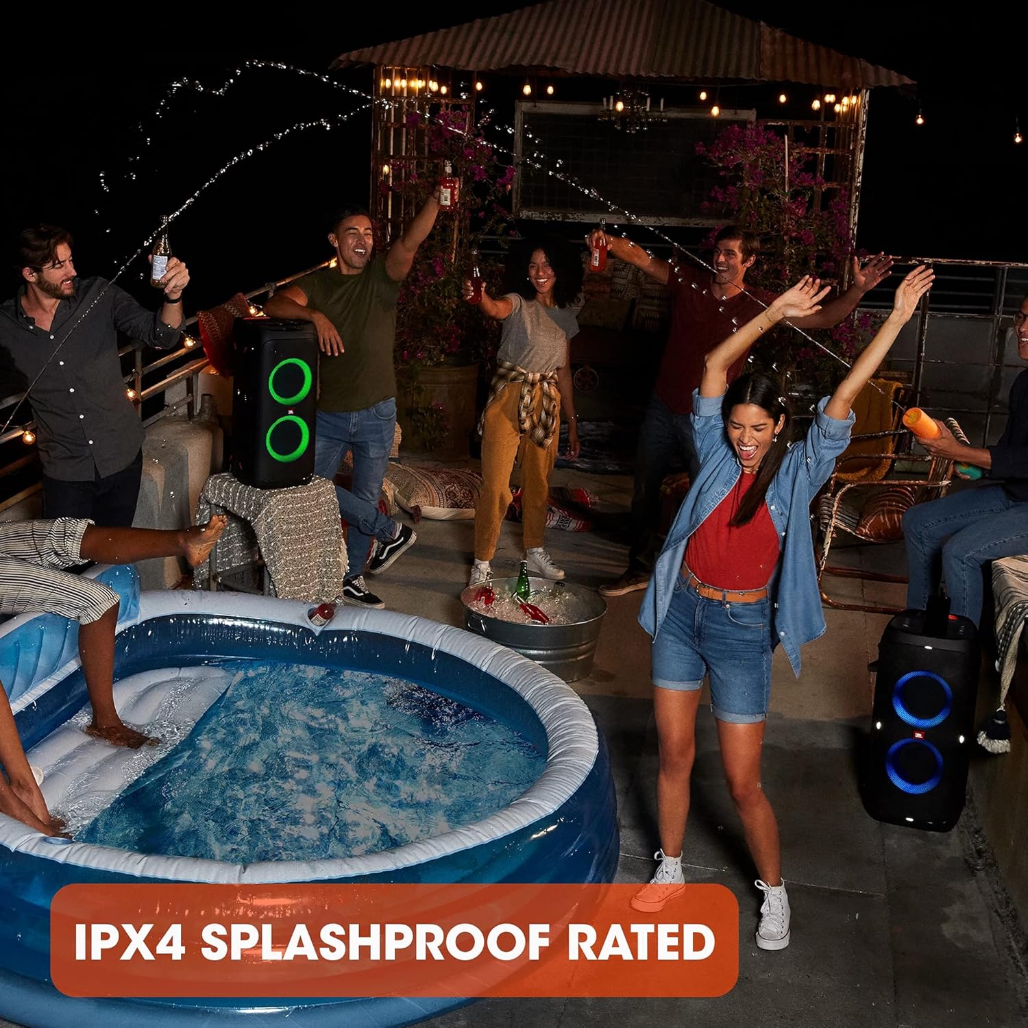 Jbl Partybox 110 JBLPARTYBOX110EU Głośnik Bluetooth, Czarny, 24 x 69 x 2,5 cm