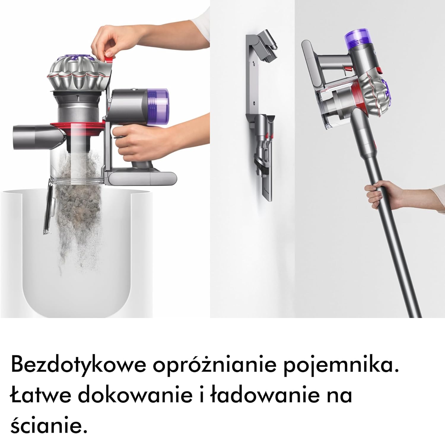 Bezprzewodowy odkurzacz pionowy Dyson V8™ Advanced (Srebro/Nikiel)