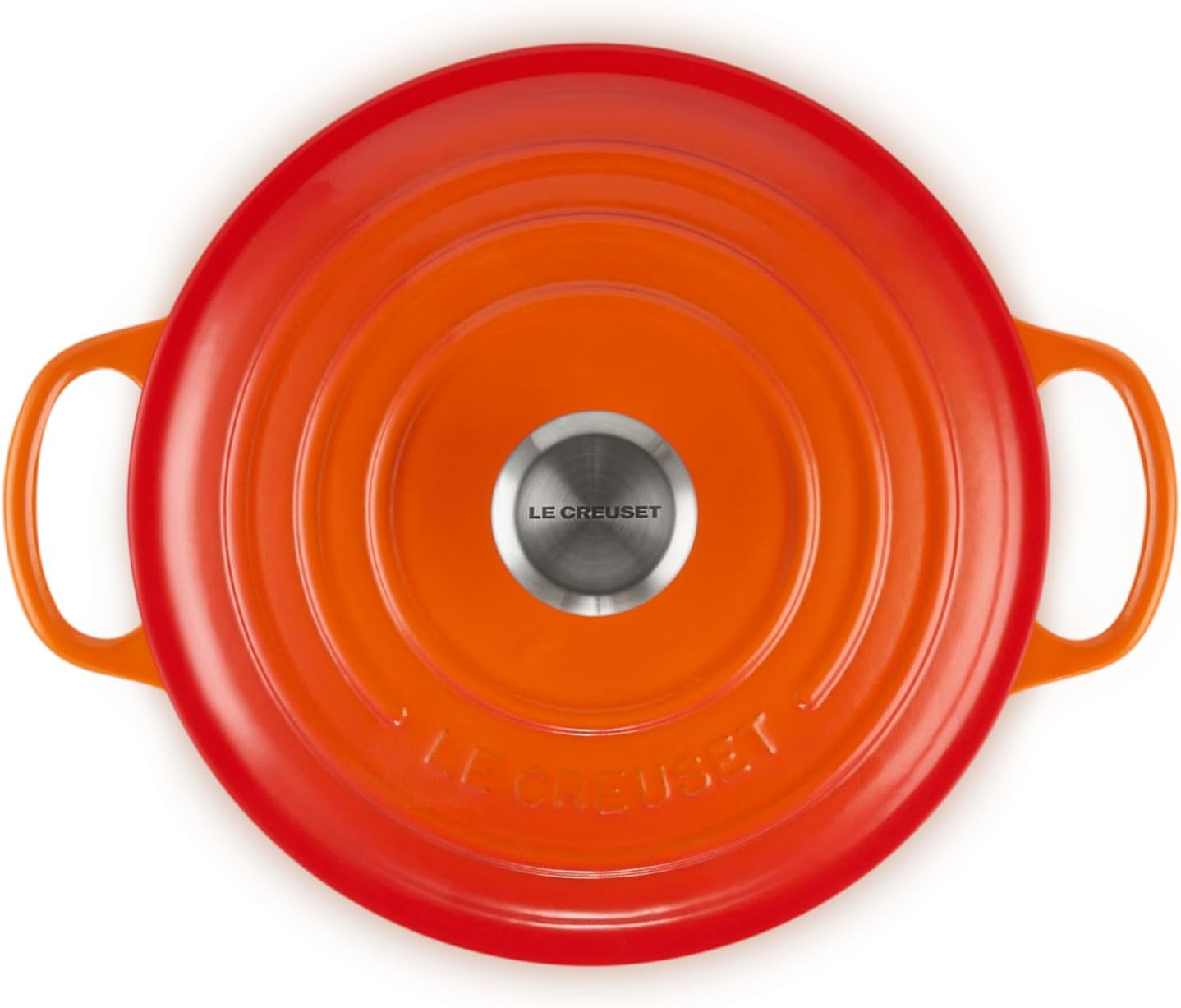 Le Creuset Signature żeliwne naczynie do pieczenia z pokrywką, Ø 26 cm, okrągłe, nadaje się do wszystkich rodzajów kuchenek i kuchenek indukcyjnych, pojemność: 5,3 l, 5,135 kg, kolor czerwony