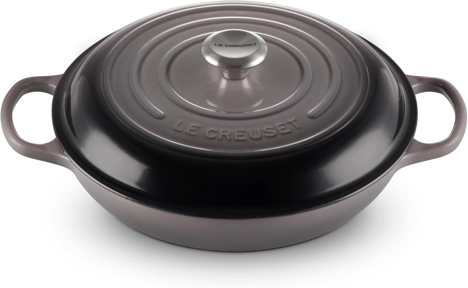 Le Creuset Signature żeliwny garnek Gourmet, okrągły, Ø 30 cm, 3,5 l, do wszystkich rodzajów kuchenek włącznie z indukcyjnymi, 5,55 kg, czerwony piec