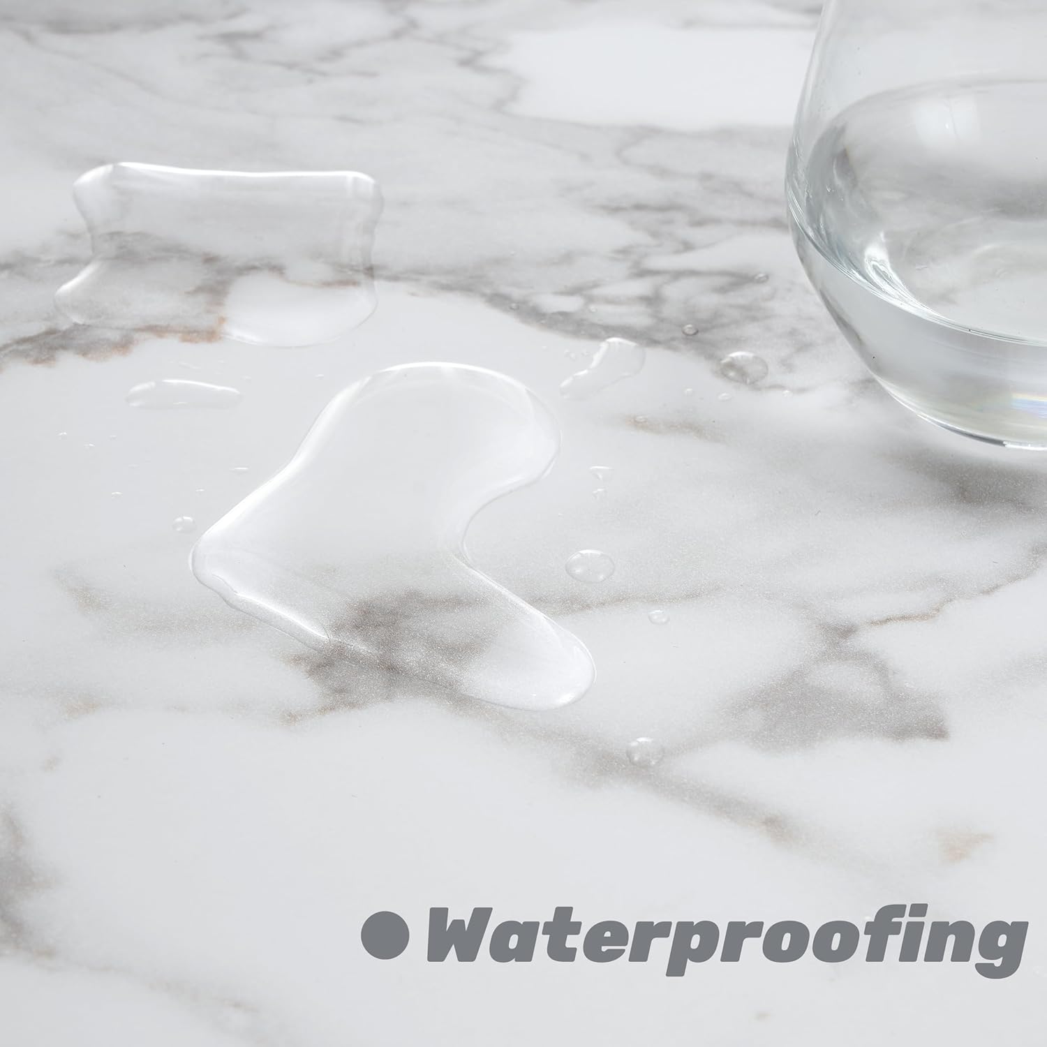 Ginhow Stolik kawowy, okrągły, biały i złoty, 2-częściowy zestaw, stolik kawowy o wyglądzie marmuru, okrągły stolik kawowy z 1 szufladą, nowoczesny stolik pomocniczy, złoty, okrągły, Ø 70 x wys. 45