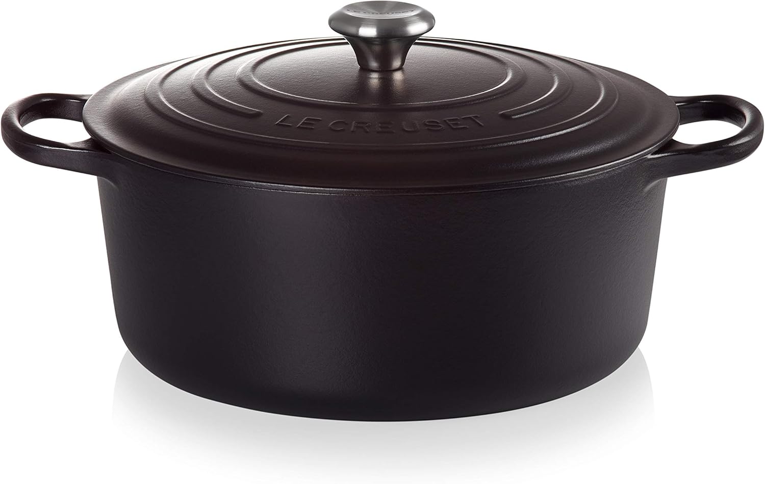 Le Creuset Signature żeliwne naczynie do pieczenia z pokrywką, Ø 26 cm, okrągłe, nadaje się do wszystkich rodzajów kuchenek i kuchenek indukcyjnych, pojemność: 5,3 l, 5,135 kg, kolor czerwony