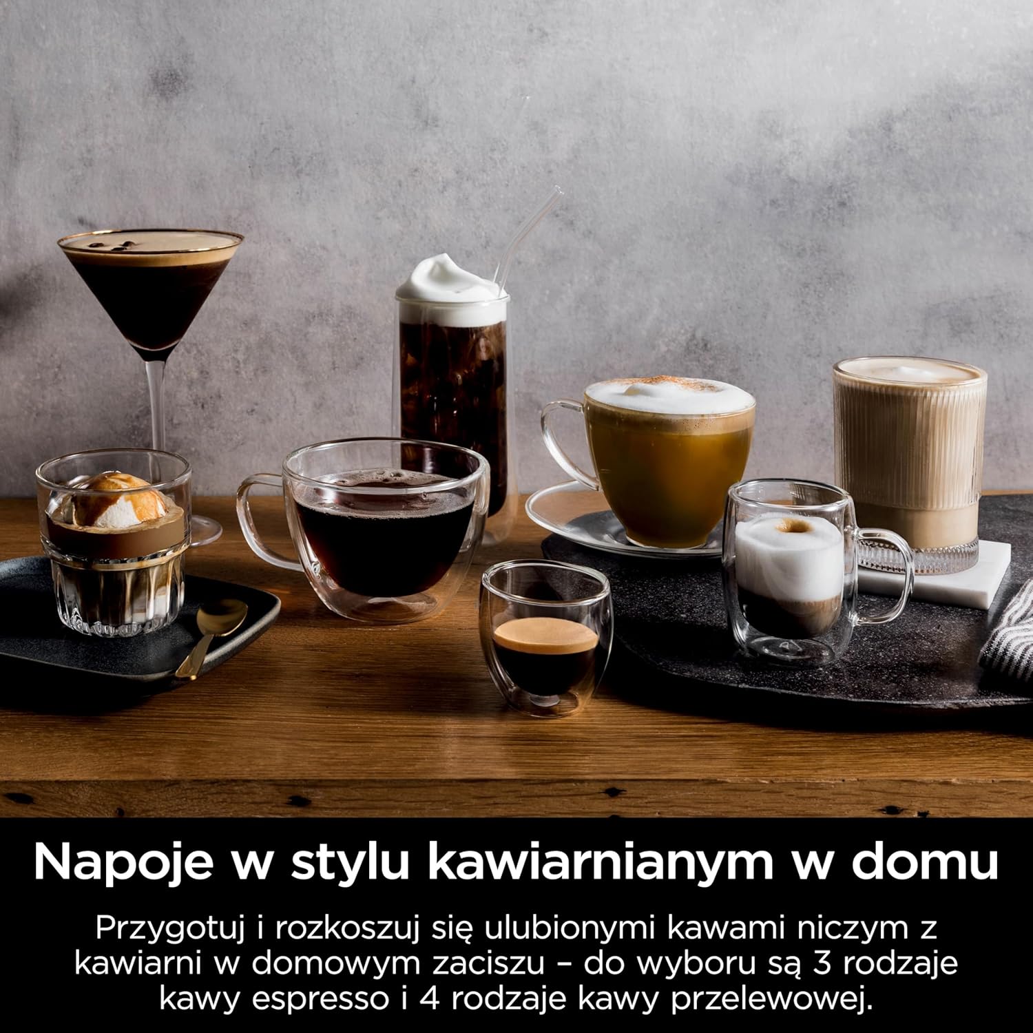 Ninja Luxe Premier Ekspres do kawy 3 w 1, latte, cappuccino, cold brew, espresso, wbudowany młynek i spieniacz do mleka, łatwy w obsłudze, 4 automatyczne ustawienia spieniania, srebrny, ES601EU