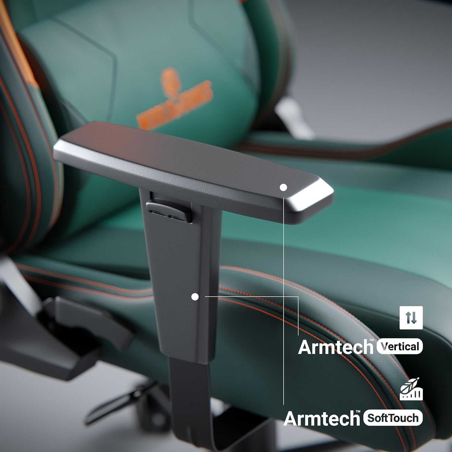 Diablo X-One 2.0 Fotel Gamingowy Krzesło Biurowe Dla Gracza Obrotowy Regulowane Podłokietniki Ekoskóra Ergonomiczny Design Funkcja Bujania Poduszka Pod Kark i Lędźwie (Candy Rose, Normal)