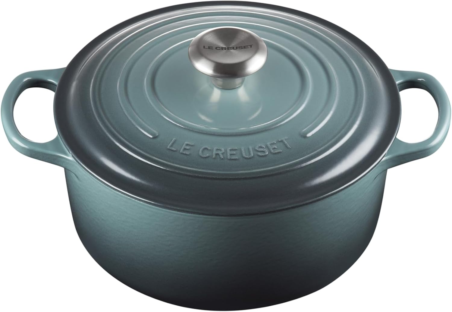 Le Creuset Signature żeliwne naczynie do pieczenia z pokrywką, Ø 26 cm, okrągłe, nadaje się do wszystkich rodzajów kuchenek i kuchenek indukcyjnych, pojemność: 5,3 l, 5,135 kg, kolor czerwony
