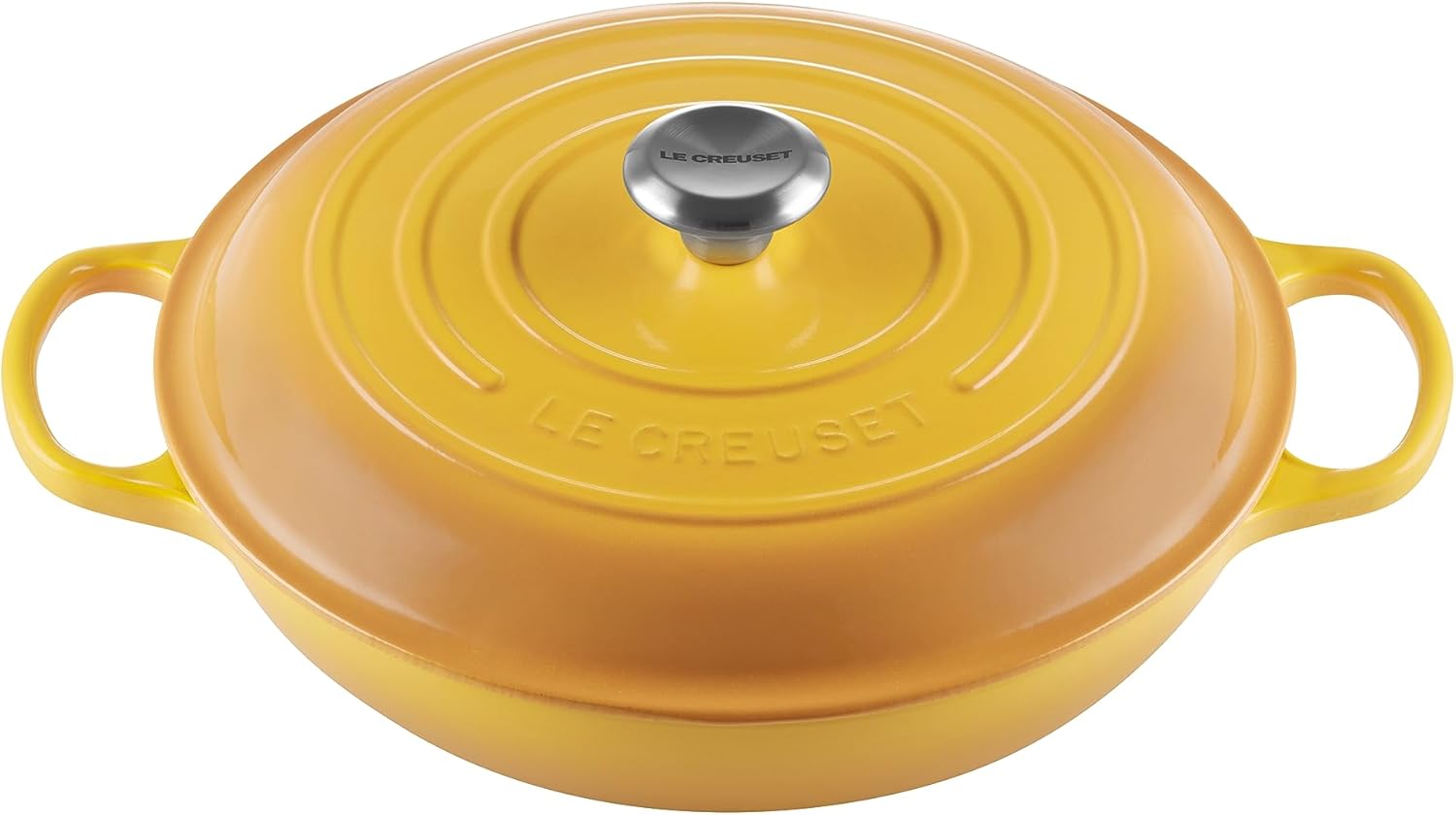 Le Creuset Signature żeliwny garnek Gourmet, okrągły, Ø 30 cm, 3,5 l, do wszystkich rodzajów kuchenek włącznie z indukcyjnymi, 5,55 kg, czerwony piec