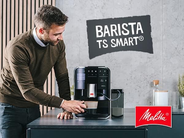 Melitta F85/0-102 Automatyczny Ekspres do Kawy, Tworzywo Sztuczne, Stal Nierdzewna, 1450 W, 1,8 L, Czarny