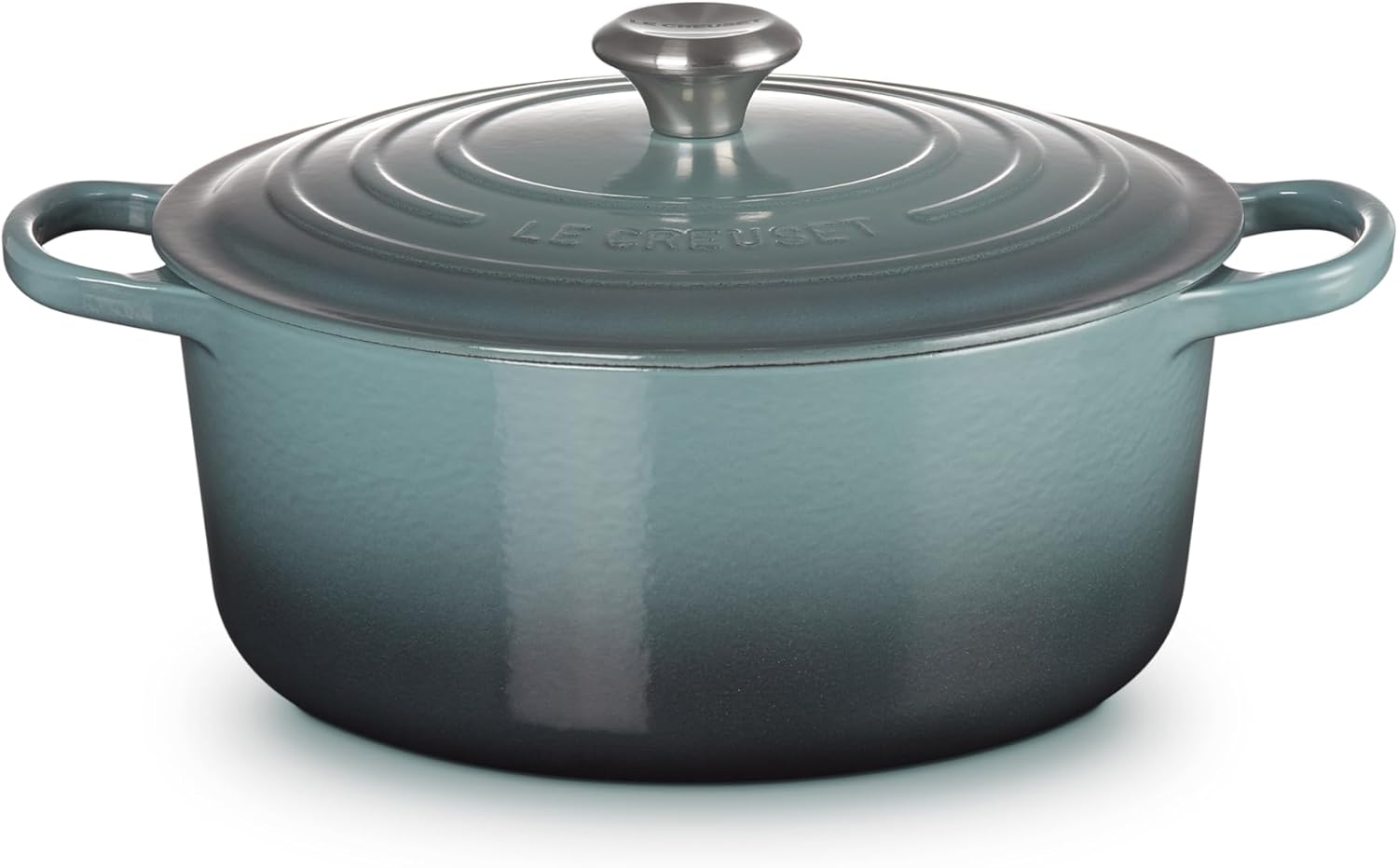 Le Creuset Signature żeliwne naczynie do pieczenia z pokrywką, Ø 26 cm, okrągłe, nadaje się do wszystkich rodzajów kuchenek i kuchenek indukcyjnych, pojemność: 5,3 l, 5,135 kg, kolor czerwony
