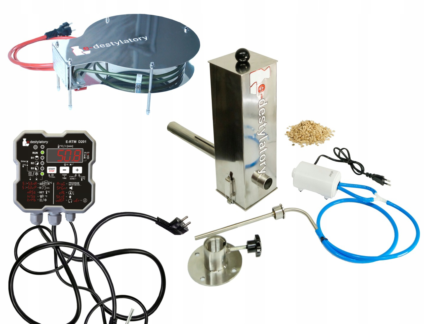 Zestaw wędzarniczy 3w1 Sterownik + Generator dymy + Grzałka