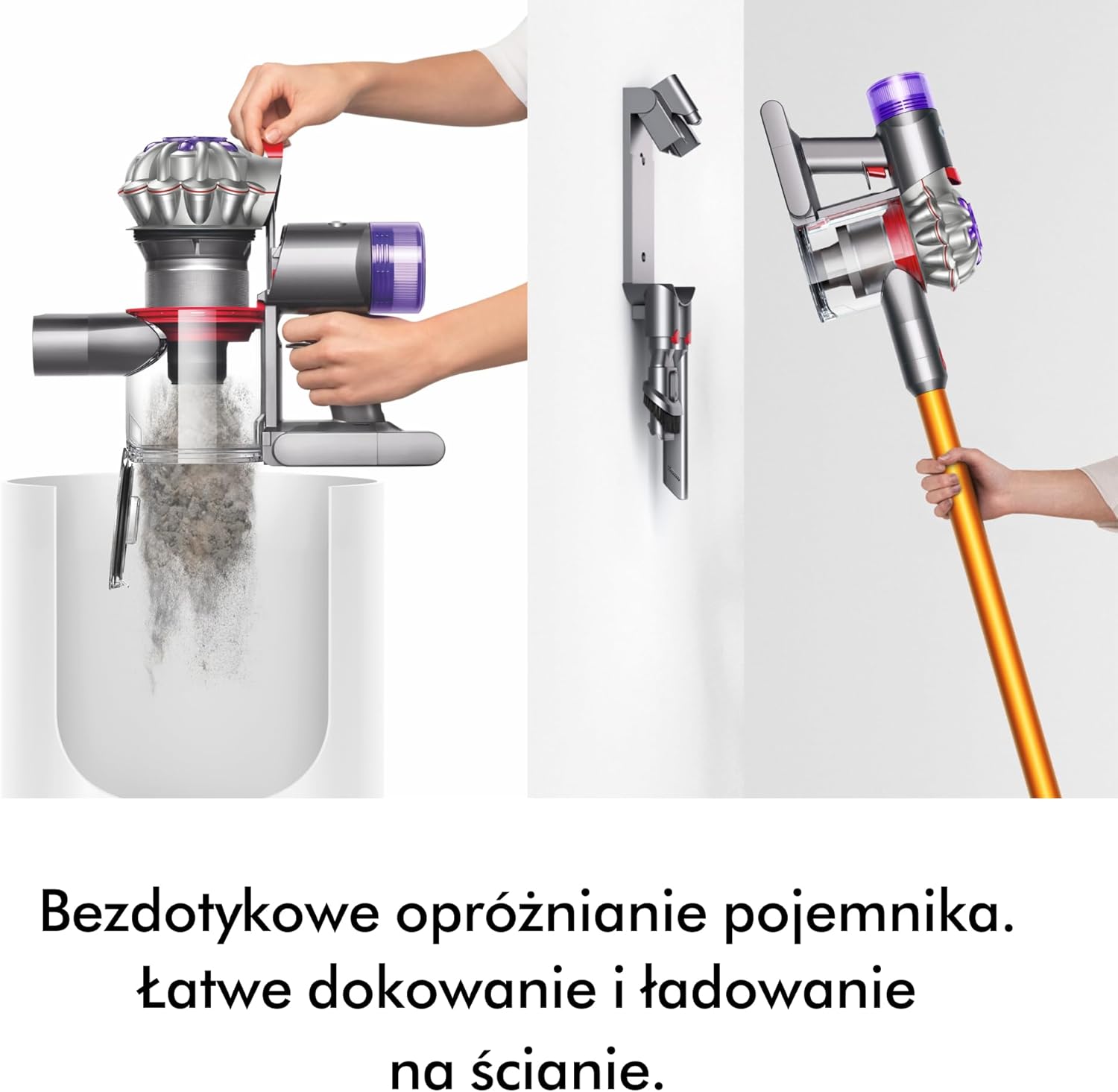 Bezprzewodowy odkurzacz pionowy Dyson V8™ Advanced (Srebro/Nikiel)