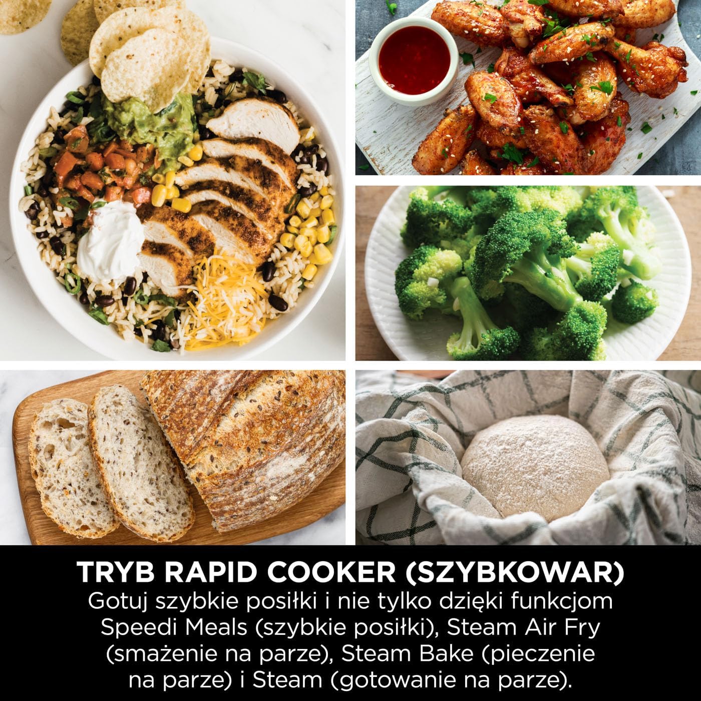 Ninja Combi 12-w-1 Multi-Cooker, kuchenka wielofunkcyjna, piekarnik i frytownica, 12 funkcji, przygotuj posiłki rodzinne w 15 minut, zawiera blachę do pieczenia, patelnię i przepisy, szary, SFP700EU