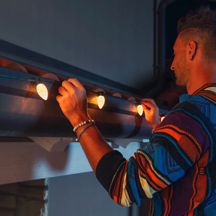 Żarówki Twinkly C9 Smart LED 40 RGB, 12,2 m, zielony przewód|Twinkly