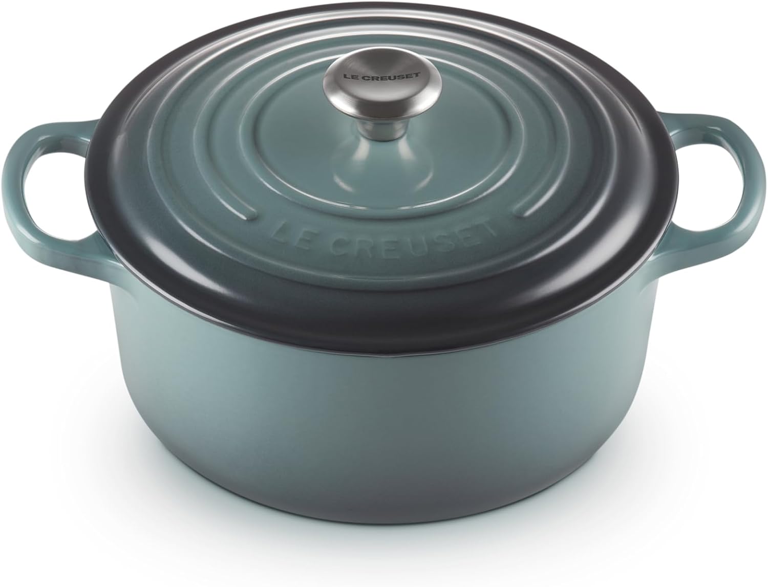Le Creuset Signature żeliwne naczynie do pieczenia z pokrywką, Ø 26 cm, okrągłe, nadaje się do wszystkich rodzajów kuchenek i kuchenek indukcyjnych, pojemność: 5,3 l, 5,135 kg, kolor czerwony