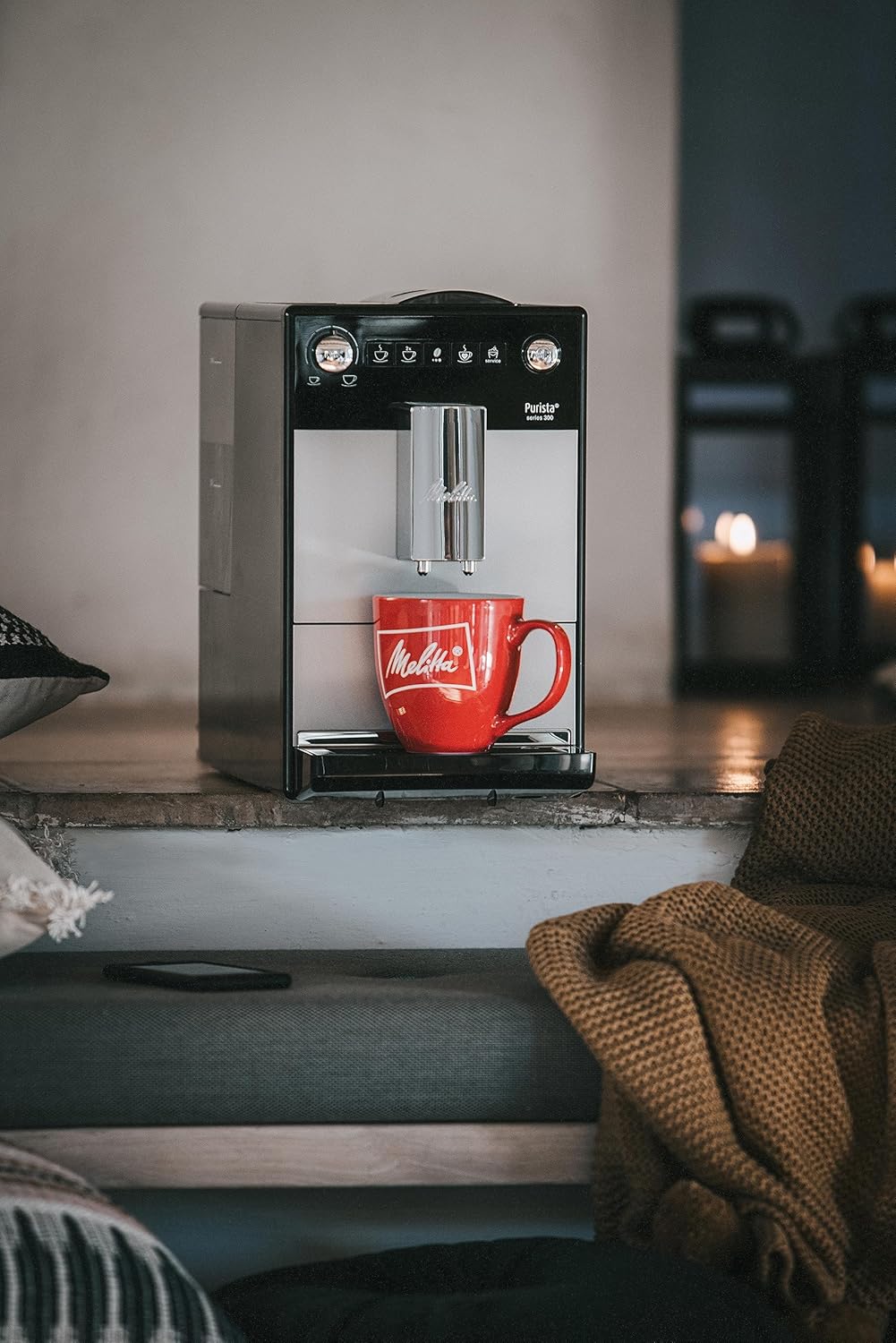 Melitta Purista Automatyczny Ekspres do Kawy, Srebrny, 1400W 220V