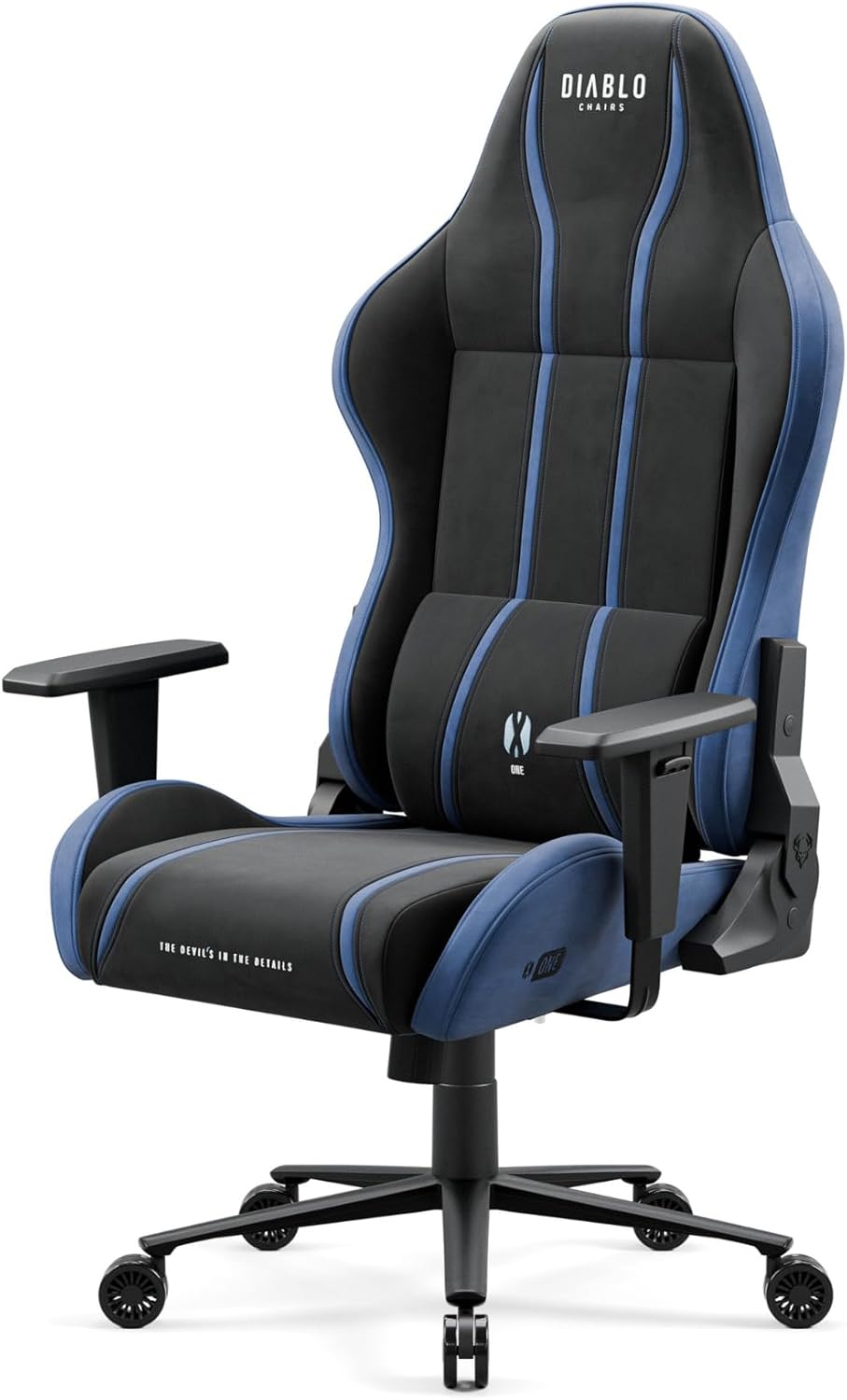 Diablo X-One 2.0 Fotel Gamingowy Krzesło Biurowe Dla Gracza Obrotowy Regulowane Podłokietniki Ekoskóra Ergonomiczny Design Funkcja Bujania Poduszka Pod Kark i Lędźwie (Candy Rose, Normal)