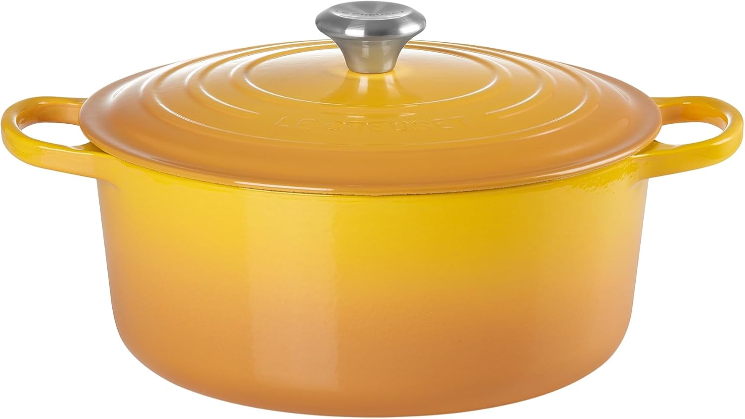 Le Creuset Signature żeliwne naczynie do pieczenia z pokrywką, Ø 26 cm, okrągłe, nadaje się do wszystkich rodzajów kuchenek i kuchenek indukcyjnych, pojemność: 5,3 l, 5,135 kg, kolor czerwony
