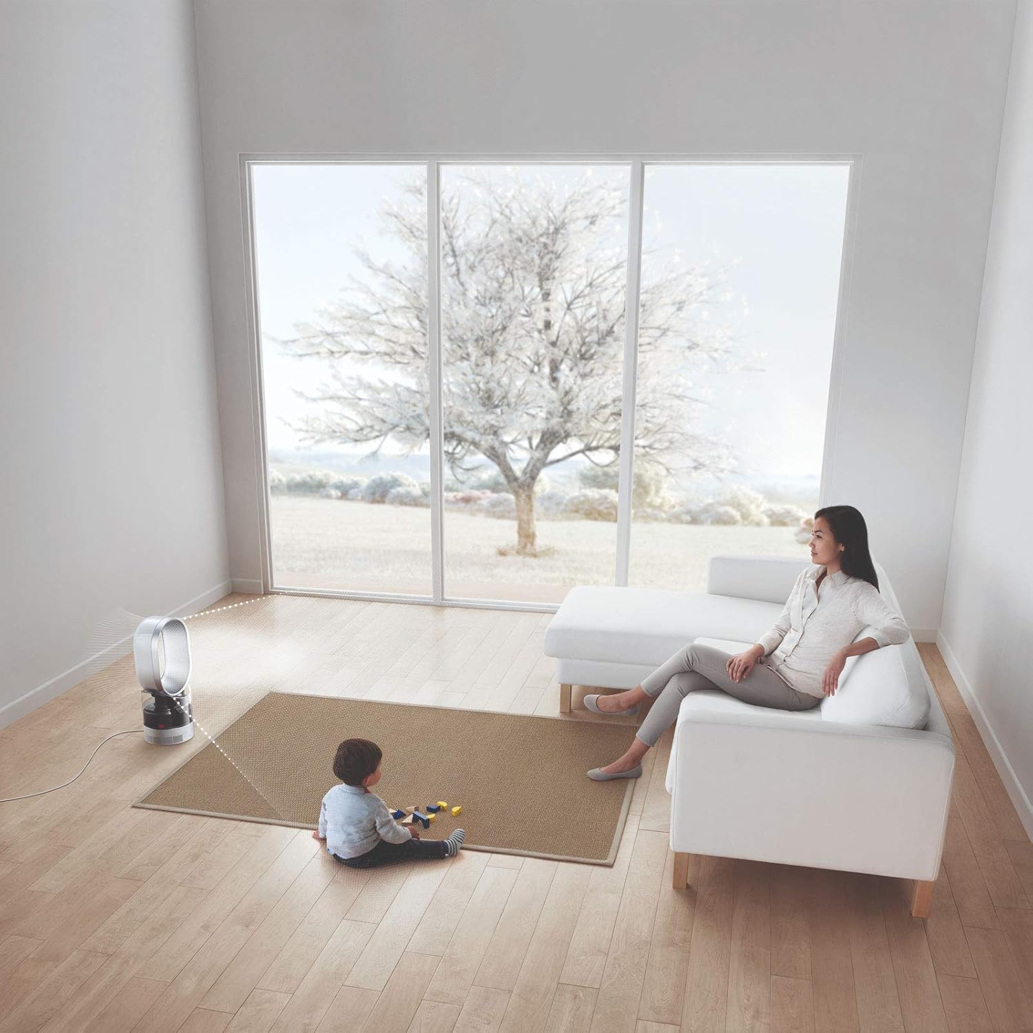 Dyson AM07 Air Multiplier Tower Fan, White