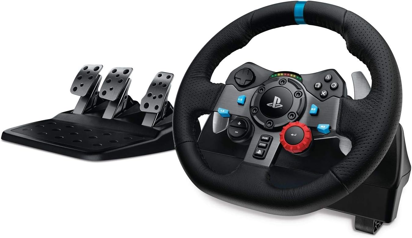 Logitech G29 Driving Force Racing Wheel For Playstation®4, Playstation®3 And Pc, Kierownica Wyścigowa Do Konsoli Playstation I Komputera, Playstation®5/Playstation®4/Playstation®3/Pc - Czarny ,941-000112